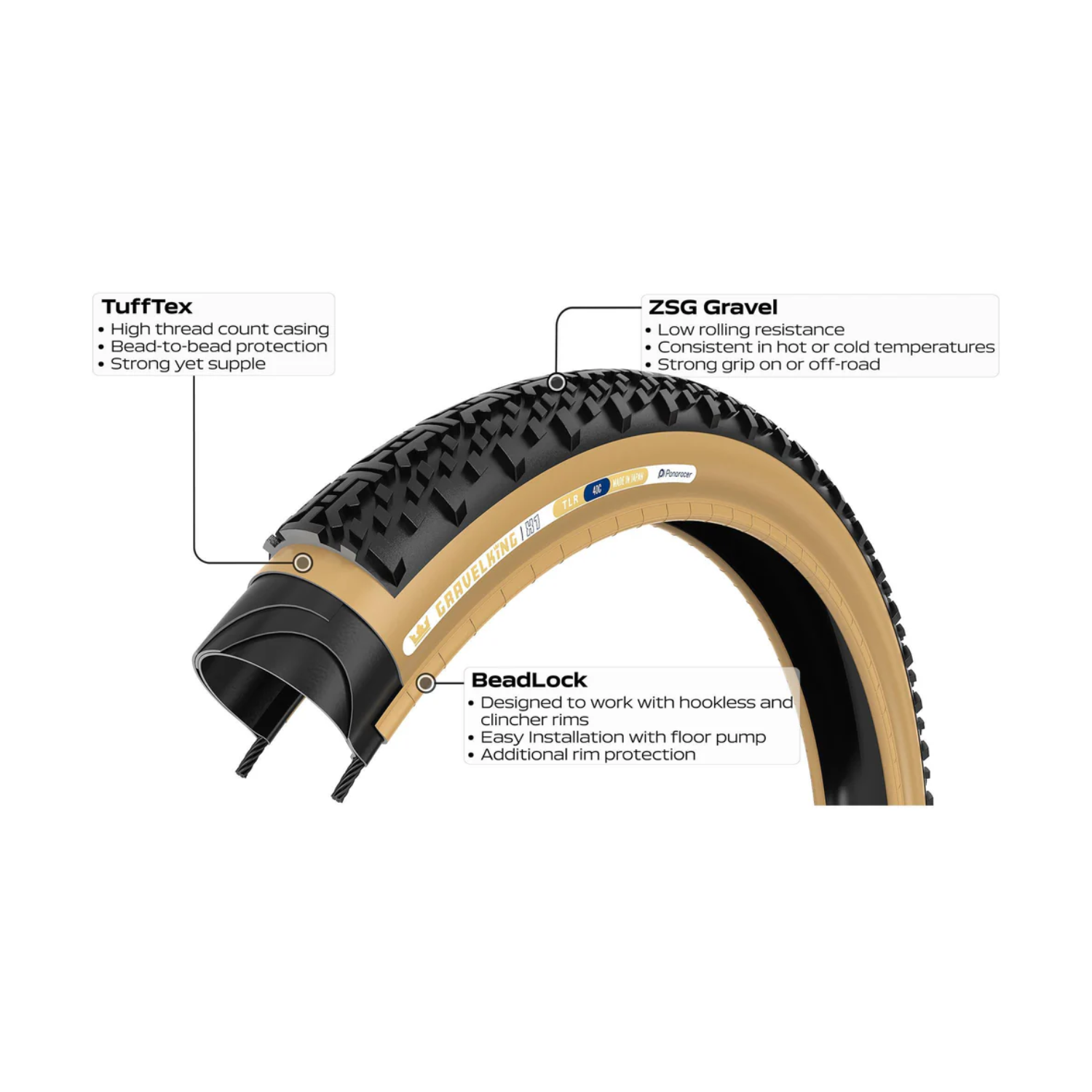 Panaracer Gravelking X1 TLR Gravelband