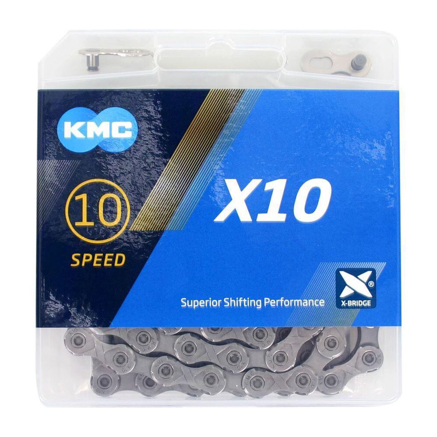 KMC X10 10-speed ketting grijs