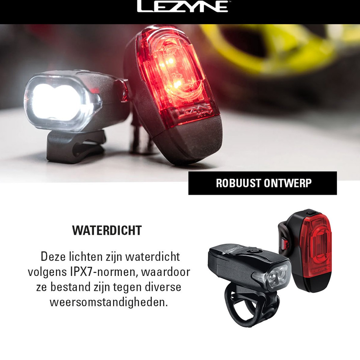 Lezyne KTV Drive+ 200 - KTV Drive+ 40 verlichtingsset