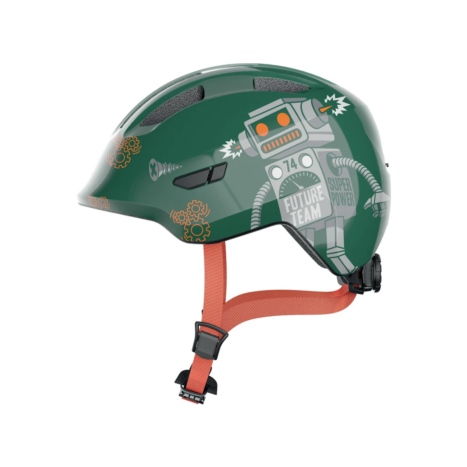 Abus Kinderhelm Smiley 3.0 Green Robo